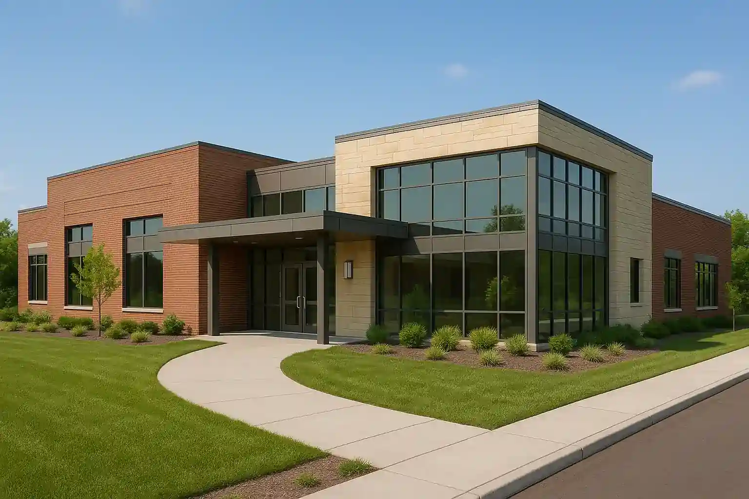 CommunityCenterv2 Image of a community centre building
